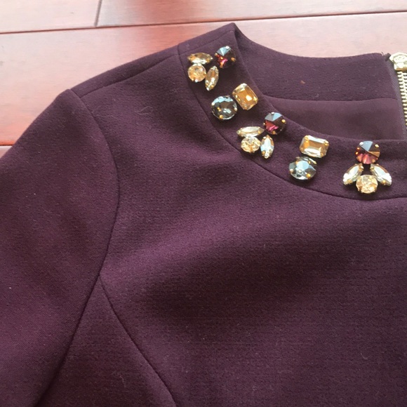 👗Eliza J jeweled plum midi dress - Picture 5 of 7